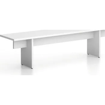 Psací stůl B2B Partner Lavice SOLID, 1800 x 400 x 443 mm, bílá