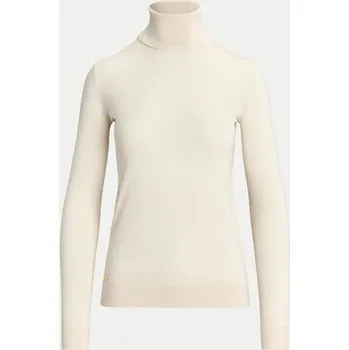 Dámský svetr Lauren Ralph Lauren Rolák 200940470001 Écru Slim Fit XL