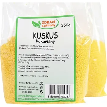 Rýže IPJ NATUR s.r.o. Kuskus kukuřičný 250g ZP 2