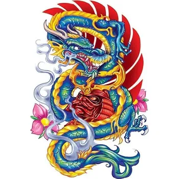 Odstranitelné tetování Pythios Dragon - dočasné tetování