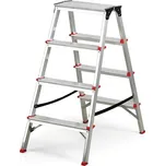 B2B Partner Hliníkové oboustranné schůdky VENBOS, 2x4 stupně, 870 mm