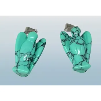 Přívěsek Přívěsek tyrkenitový anděl pro štěstí 2,5 cm