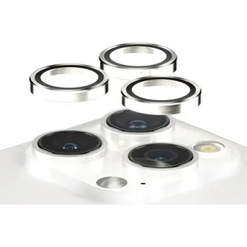 PanzerGlass HoOps ochranné kroužky Apple iPhone 15 Pro/15 Pro Max - bílý hliník