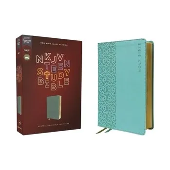 Populárně naučná literatura pro dospělé NKJV, Teen Study Bible, Leathersoft, Teal, Comfort Print