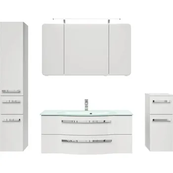 Koupelnový nábytek Koupelnová sestava Pelipal xpressline 4005 180 cm bílá vysoce lesklá 4005.1206111112