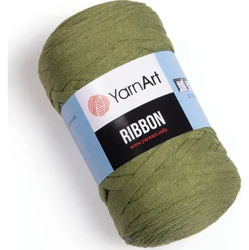 Galanterie Ribbon Yarn Art olivový