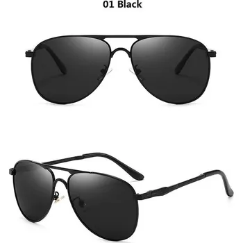 Sluneční brýle Luxusní polarizační sluneční brýle Retro UV400 - 01 Černá