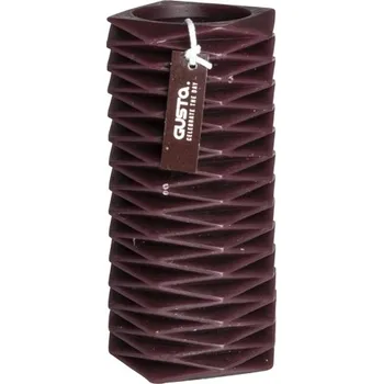 Svíčka GUSTA Svíčka dekorativní 15,5 vínová