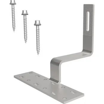 držák na solární panel Střešní hák pro solární panely, nerez, 3x vrut