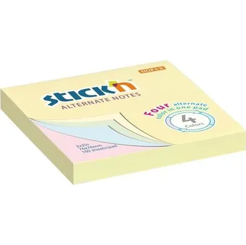 Samolepící bloček Bloček Hopax, 76 x 76 mm, Alternate, pastelový