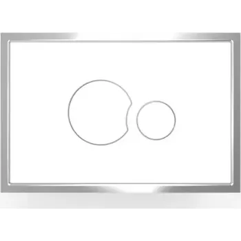 Splachovací tlačítko Ovládací tlačítko SANIT SK 706 malé 181x121mm bílé