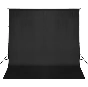 Fotopozadí vidaXL Systém podpěry a fotopozadí 600 x 300 cm černé