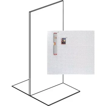 Prodejní regál Prodejní regál oboustranný, perfo stěny, 1600 x 1000 x 900 mm, přídavný, antracit