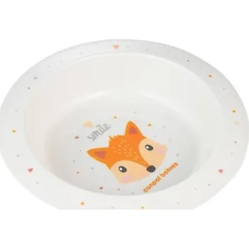 Canpol babies Plastová miska Cute Animals 270 ml - Liška