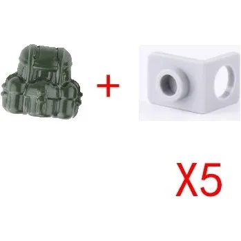 ostatní stavebnice Vojenské stavebnice mini cihly pro děti | lego komponenty - I-5KS