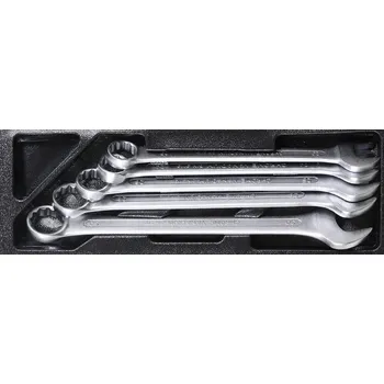 Sada nářadí Sada klíčů 5 ks, očkové/ploché - vložka do zásuvky EXPERT, 40 x 140 x 410 mm, chrom vanadium