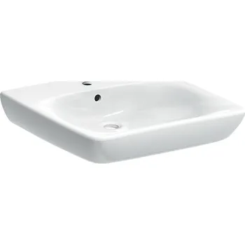 Umyvadlo Geberit Selnova Comfort bezbariérové umyvadlo, 60x55 cm, otvor pro baterii, přepad, bílá (502.769.00.7)
