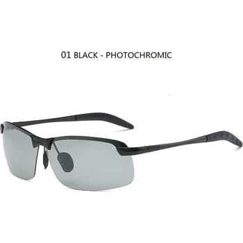 Fotochromatické polarizační brýle pro řidiče - 01 ČERNÁ - CHAMELEON