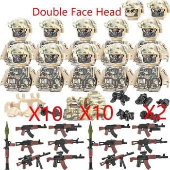 Stavebnice LEGO Vojenské stavebnice pro děti s historickými figurkami | lego styl komponenty - SSO-2-10PC PD028-2P