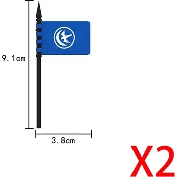 ostatní stavebnice Středověké vojenské stavebnice rytířů a štítů, vlajky - Q1004-1-2PCS