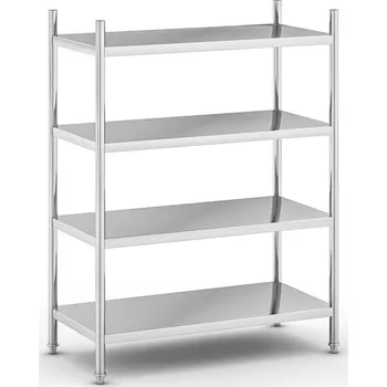 Dílenský regál Nerezový policový regál, 1550 x 1200 x 600 mm, 4 police