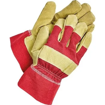 Pracovní rukavice Rukavice pracovní zimní Shag - červené