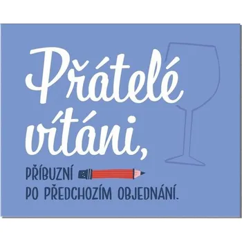 Domovní číslo ALBI Cedulka na dveře - Přátelé vítáni...