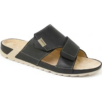 Pánské polobotky Medistyle zdravotní pantofle TOMÁŠ 6T-J16 Barva: černá, Velikost: 45