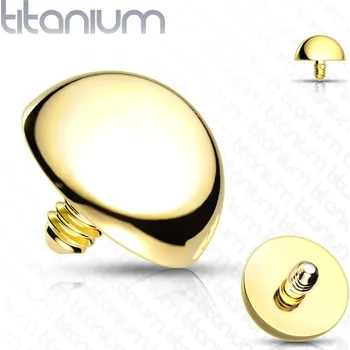 Piercing Šperky4U Náhradní půlkulička TITAN, závit 1,2 mm - TIT1075-GD04
