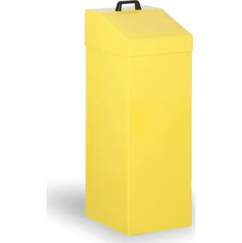 Odpadkový koš Kovona Kovový odpadkový koš na tříděný odpad, 100 l, žlutý