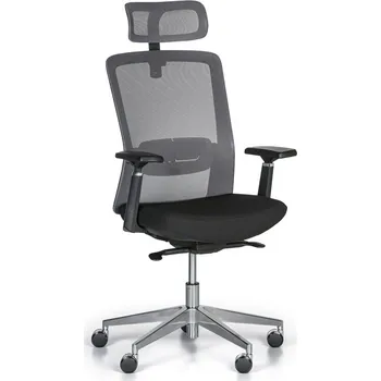 Kancelářská židle BACK, šedá/černá