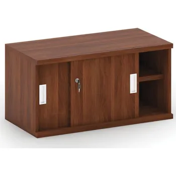 Kancelářská sestava Nástavba zasouvací MIRELLI, 800 x 400 x 400 mm, ořech