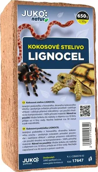 Podestýlka pro terarijní zvíře JUKO petfood Lignocel briketa 650 g