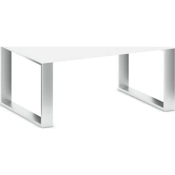 Konferenční stolek Konferenční stůl STIFF, 100x68 cm, bílá