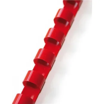 Vázací hřbet Plastové hřbety GBC, 12 mm, červené, 100 ks