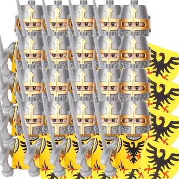 Vojenské stavebnice rytířů a anime figurky | lego styl figurky a komponenty - B18-31-1-20PCS