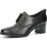 Tamaris dámské kožené polobotky - černé