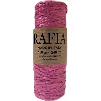 Příze Borgo de Pazzi Rafia 3 Růžová (Přírodní viskóza Rafia 3 Růžová)