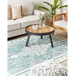 Koberec zelený bavlna polyester 160 x 230 cm orientální vzor vintage bytové doplňky Beliani