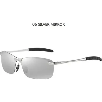 Luxusní polarizační sluneční brýle pro muže UV400 - 06 STŘÍBRNÉ ZRCADLO