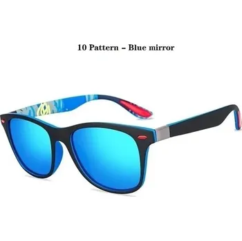Sluneční brýle Luxusní polarizační sluneční brýle vintage design UV400 - 10 Vzor -Modrá