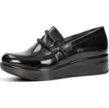 Dámské polobotky ETIMEĒ dámské kožené polobotky - černé