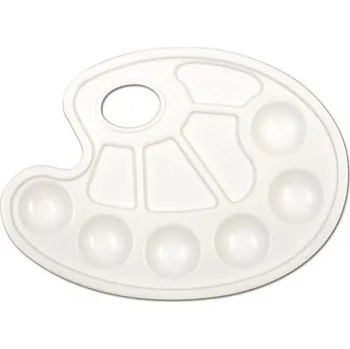 Malířská paleta Concorde, 10 misek, bílá