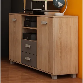 Komoda Komoda KEATING, dub sonoma/grafit, 5 let záruka + vyzvednutí ZDARMA