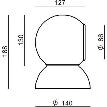 Lampička Stilnovo Gravitino LED nástěnné světlo otočné bílé - Ø upevnění na stěnu 8,6 cm bílá LED 11 W celkem - Doprava zdarma