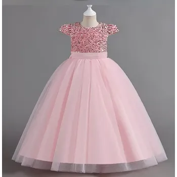 Dívčí šaty Šaty dětské slavnostní růžové Anita princeznovské luxusní flitr