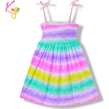 Dívčí šaty Dívčí šaty Kugo JC8511 světle růžová ramínka