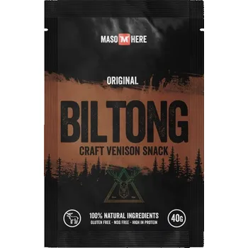 Sušené maso Jelení Biltong Originál 30g, Maso Here