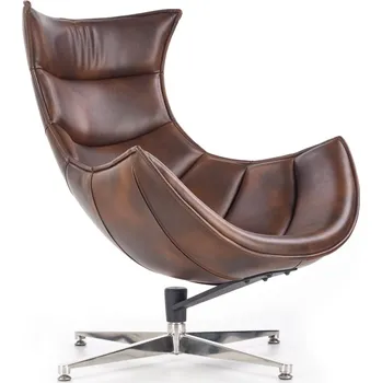 Křeslo Moderní křeslo LALANDE, tmavě hnědá + vyzvednutí ZDARMA