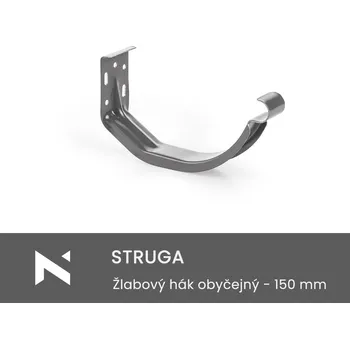 okap STRUGA Žlabový hák čelní obyčejný - 150 mm zelená (RAL 6020)